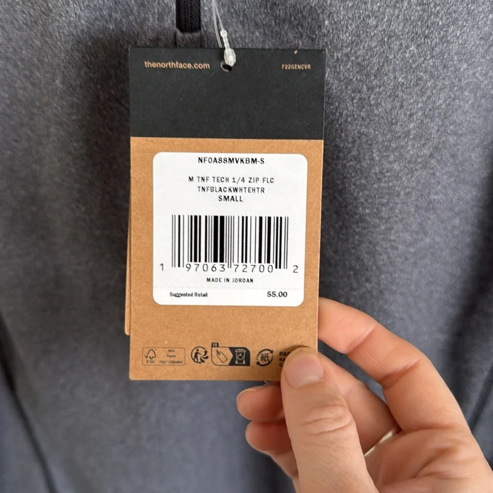 The North Face Gray Quarter Zip Up